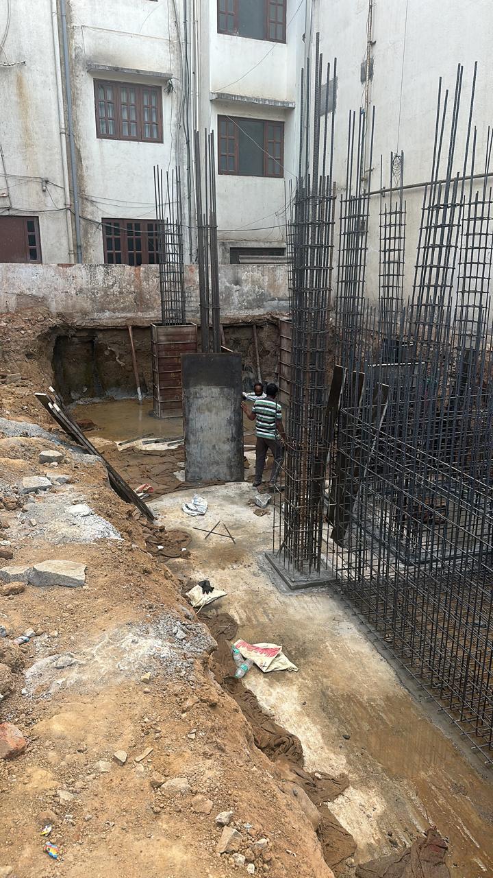 Onsite Construction 5 - Slab shuttering in progress